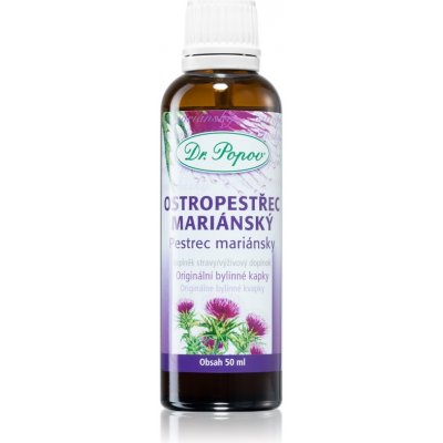 Dr.Popov Ostropestřec mariánský Originální bylinné kapky 50 ml – Hledejceny.cz