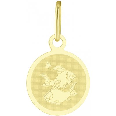 Gemmax Jewelry Zlatý přívěsek Ryby měsíční znamení GUPYN 35801 – Zboží Mobilmania