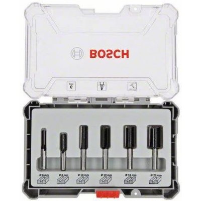 Bosch Sada drážkovacích fréz 6ks, stopka 6mm 2607017465