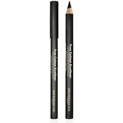 Dermacol Dřevěná tužka na oči True Colour Eyeliner 1 Black 4 g – Zboží Dáma