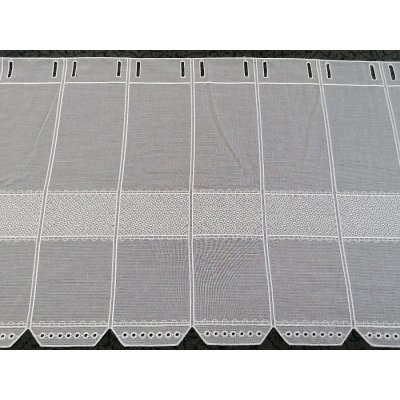 Záclona na vitrážku - vyšívaná 5849 45 cm – Zboží Mobilmania