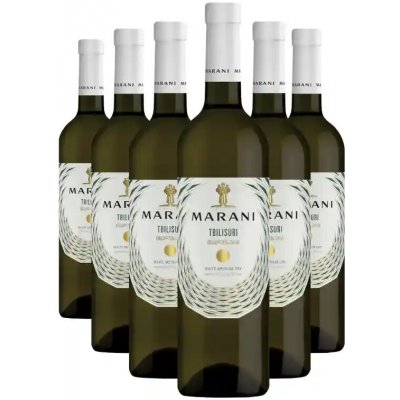 Marani TBILISURI bílé polosuché víno 12% 6 x 0,75 l (holá láhev) – Hledejceny.cz