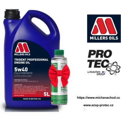 Millers Oils Trident Professional 5W-40 5 l – Zbozi.Blesk.cz