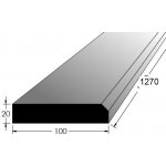 Dveřní práh s fazetou - BK 1250x100