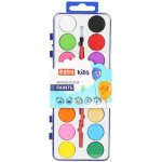 Easy Kids vodové barvy se štětcem 12 barev S48510 – Sleviste.cz