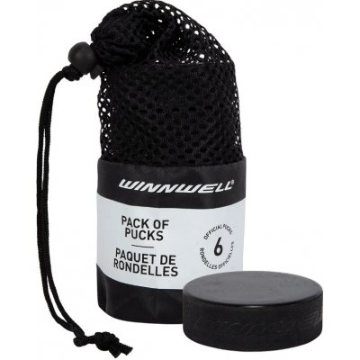 Winnwell hokejový puk černý oficiální 6 ks – Zboží Dáma