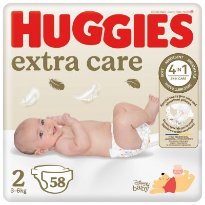 HUGGIES Extra Care 2 58 ks – Zbozi.Blesk.cz