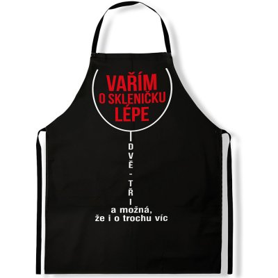 Impar Zástěra O skleničku líp – Zboží Mobilmania
