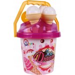 Teddies Sada na písek kbelík formičky zmrzlina Modrá – Sleviste.cz