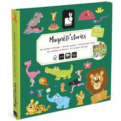 Janod Magnetistories Africké zvieratká – Zboží Dáma