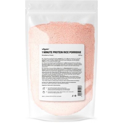 Vilgain Minutová proteinová rýžová kaše jahoda 400 g – Zboží Dáma