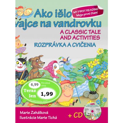 Ako išlo vajce na vandrovku Rozprávka a cvičenia + CD