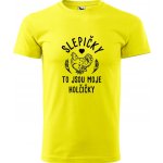 Hobbytriko tričko Slepičky to jsou moje holčičky žlutá – Hledejceny.cz