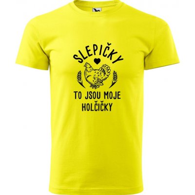 Hobbytriko tričko Slepičky to jsou moje holčičky žlutá – Hledejceny.cz