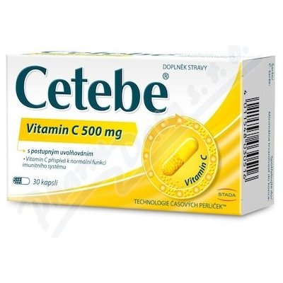 Cetebe vitamin C 500mg cps.30