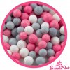 Dekorace na dort SweetArt cukrové perly Kitty mix 7 mm (1 kg)