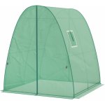 Outsunny Obloukový 2 rolovací dveře síťované okno 1,8 x 1,8 x 2 m zelený – Zboží Dáma