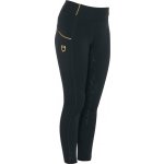 Equestro Legíny jezdecké Classic s gripem zimní dětské černé – Zboží Dáma