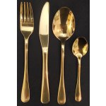 Berndorf Sandrik Gold Hotel Souprava příborů zlaté 24 ks – Sleviste.cz