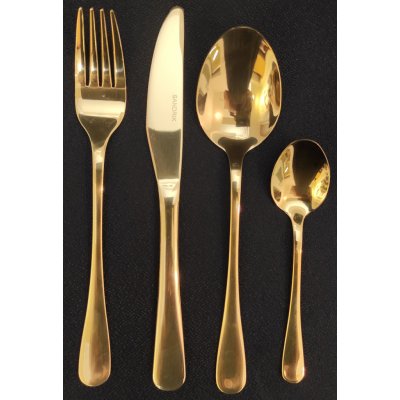 Berndorf Sandrik Gold Hotel Souprava příborů zlaté 24 ks – Sleviste.cz