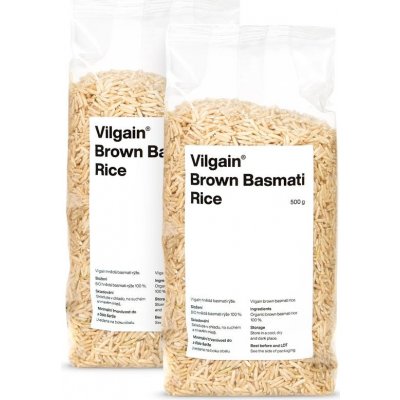 Vilgain Basmati rýže hnědá bio 2 x 0,5 kg – Sleviste.cz