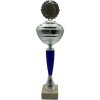 Pohár a trofej Gamecenter Šípkařská trofej stříbrno-modrá sklenice 32cm vysoká