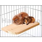 Karlie Flamingo Závěsná dřevěná rohová plošina do klece 22 x 22 x 2 cm – Zboží Dáma