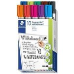 Staedtler Lumocolor whiteboard marker 351, popisovač na bílé tabule, kulatý hrot sada 10ks – Zboží Živě