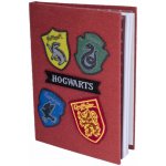 CurePink Poznámkový A5 blok Harry Potter Bradavické koleje 14,8 x 21 cm SLHP426 – Zboží Živě