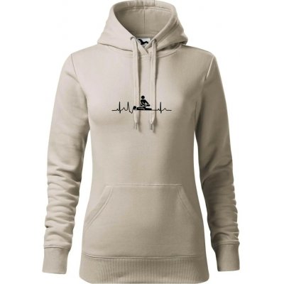 EKG fyzioterapie mikina dámská Cape s kapucí Ledově šedá – Zboží Dáma