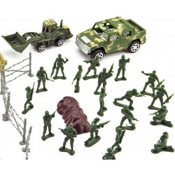 Lamps Vojáci akční plastová se zbraní dvoubarevný set s vozidly a doplňky CZ