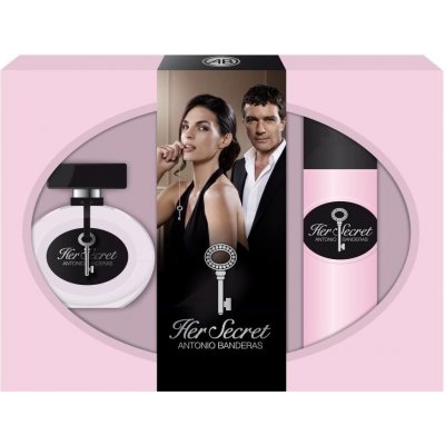 Antonio Banderas Her Secret EDT 50 ml + deospray 150 ml dárková sada – Zbozi.Blesk.cz