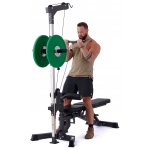 TRINFIT Bench L5 Pro s kopačem + bicepsovou opěrkou + kladkou – Zboží Dáma