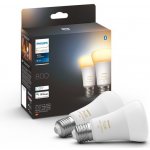 Philips Hue BT LED žárovka E27 9.5W teplá bílá 2ks chytrá LED žárovka 806 lm 2200-6500 K stmívatelná – Zboží Živě