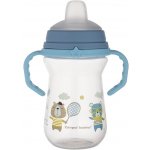 Canpol 56/612 hrnek FirstCup se silikonovým náustkem 150ml Bonjour modrý – Zboží Dáma