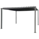 Garden Point pergola Madera 3x4 m se závěsy Antracitová – Zboží Mobilmania