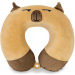 KUFRYPLUS Cestovní polštář s paměťovou pěnou TPMF29 Kapybara 28x30 – Zboží Mobilmania