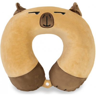 KUFRYPLUS Cestovní polštář s paměťovou pěnou TPMF29 Kapybara 28x30 – Zboží Mobilmania