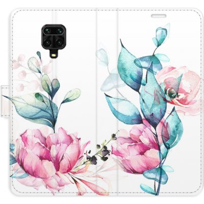 Pouzdro iSaprio Flip s kapsičkami na karty - Beautiful Flower Xiaomi Redmi Note 9 Pro / Note 9S