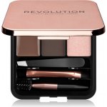 Makeup Revolution London Brow Sculpt Kit set a paletka na obočí Dark Brown 2,2 g – Zbozi.Blesk.cz