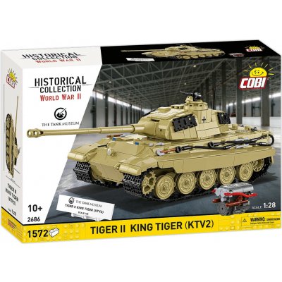 COBI 2686 World War II Německý těžký tank Tiger II King Tiger (KTV2) 1:28 – Hledejceny.cz