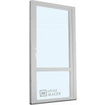 Kömmerling balkonové dveře 70 AD OS s příčkou pravé bílá 90 x 220 cm oboustranná klika + FAB + hliníkový práh – Hledejceny.cz