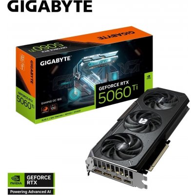 Gigabyte GeForce RTX 5060 Ti GAMING OC 16GB GV-N506TGAMING OC-16GD – Zboží Živě
