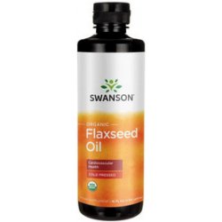 Swanson Organic Flaxseed Oil 473 ml tekutina