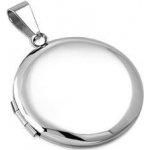 Šperky4U Ocelový přívěšek medailon otevírací kruh OPP1770 ST – Zboží Mobilmania