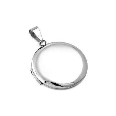 Šperky4U Ocelový přívěšek medailon otevírací kruh OPP1770 ST – Zboží Mobilmania