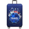 Obal na kufr LAMER Travel modrý L 67 x 45 x 26 cm