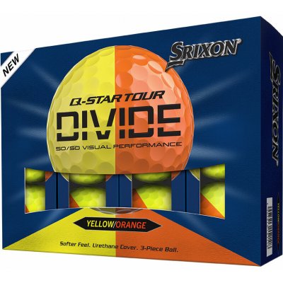 Srixon Q-Star Tour Divide 2 žluto-oranžové 12 ks – Hledejceny.cz