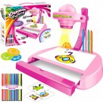 RKToys Projektor na výuku kreslení Painting růžový – Zboží Mobilmania