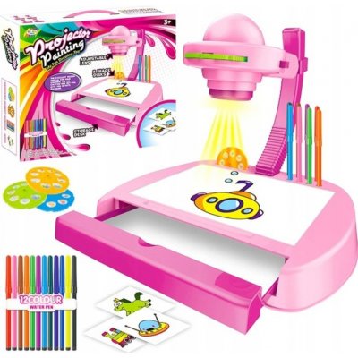 RKToys Projektor na výuku kreslení Painting růžový – Zboží Mobilmania